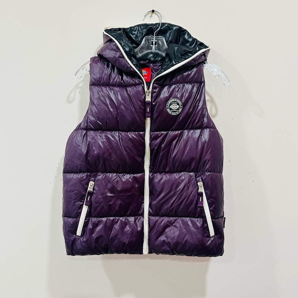 Dickies Quilted Puffer Insulated Vest, Water Repellent. Pockets, Women’s Size XS